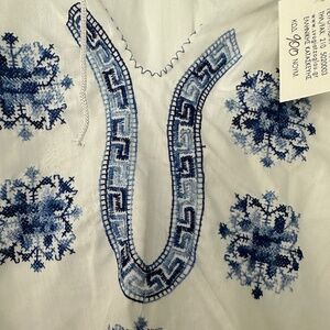 Greek embroidered top
